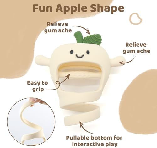 Baby High Chair Toy Teething Chew,Suction Cup Toys,BPA-Free Infant Teether - Image 3