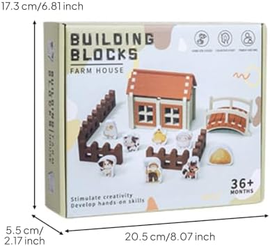 Children Building Blocks Wooden Construction Toy for Motor Skills Open Ended Play Experience Suitable for Preschool Home Classroom - Image 2