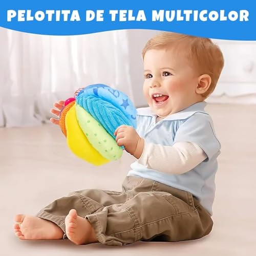 Adena Montessori Play Kit: Spinning Drum & Fabric Ball, 6-12m - Image 5