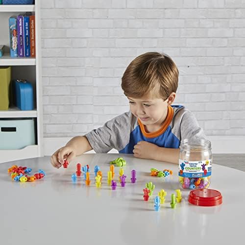 hand2mind Colorful Cactus Counters, Color Sorting Toys, Counters for Kids Math, Plastic Cactus Toy, Kids Counting Tools, Classroom Math Manipulatives Preschool, Montessori Math Materials - Image 6