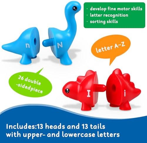 Anzimo Toddler Dinosaur Montessori Toys for 1 2 3 4 Year Old Boy Girl Birthday Gift - Kids Preschool Learning Activities Educational Travel Outdoor Sensory Toys for Toddlers 1-3 - Image 2