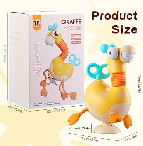 Giraffe Sensory Travel Toy for Children 18 Months+, Stroller Toy - Image 7
