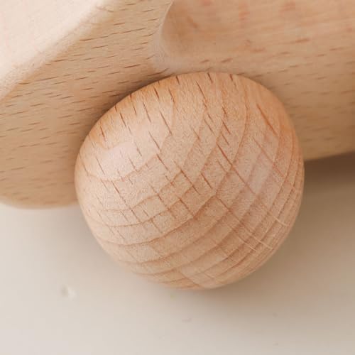 Chriswell Wooden Baby Rattle Set, Newborn Wooden Rattle Toy, Natural Wooden Montessori Baby Grip Toy, Baby Gift Toy, Wood Rattle Set-6 - Image 5