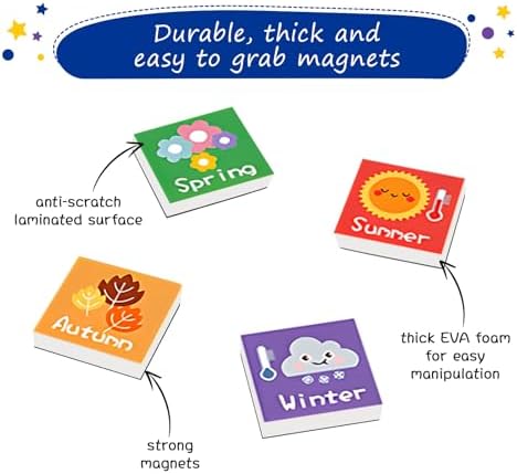 Adena Montessori Magnetic Learning Calendar, 3-6y - Image 5