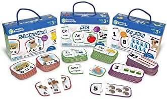 Learning Resources Preschool Puzzle Cards, ABCs, Counting & 3-Letter Words, Ages 3+ - Image 3