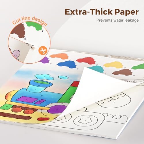 Jar Melo Paint with Water Books for Toddlers, Transportation - Image 2