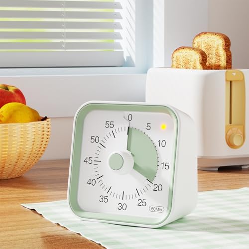 Visual Timer for Kids, Countdown Timer with Pause Function, White - Image 2