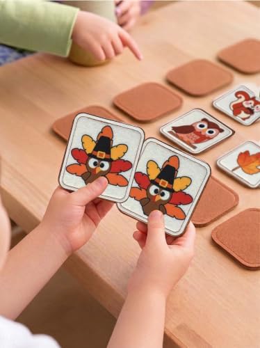 Felt Matching Game for Toddlers, Autumn Harvest Montessori ToysTravel Toys or 1-3 Memory Flash Cards for 2 3 Year Old, Soft Safe Preschool Educational Gifts for Boys Girls - Image 5