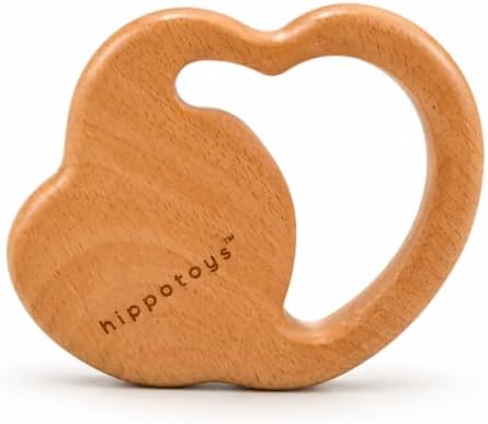 HippoToys Baby Teether Toys,Natural Wood Teething Toy for Babies 3-6 Months - Image 4