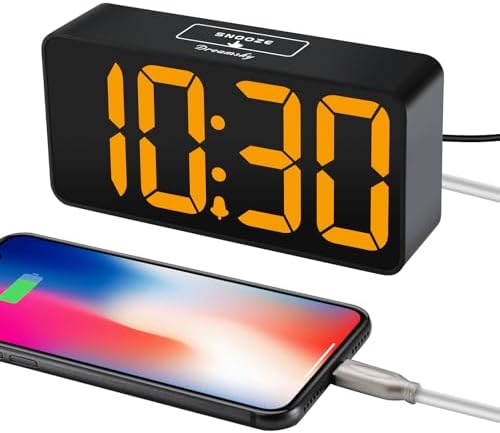 DreamSky Small Digital Alarm Clock for Bedroom with Large Big Numbers - Image 4