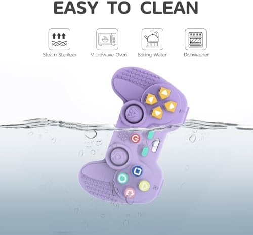 Hooku Silicone Teething Toys for Babies 0-6 Months, Teethers for Babies 6-12 Months, Remote Teether for Baby, Sensory Toys for Babies, Baby Chew Toys - Image 6