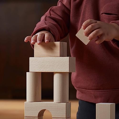 HABA Wooden Building Blocks 60 Piece Set, Ideal Toddler Blocks for & Kids Stacking Toys for Ages 1 & Up for Open-Ended Play, Made in Germany - Image 4