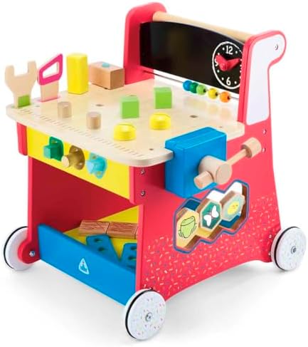 Early Learning Centre Wooden Activity Workbench, Imaginative Play, Hand Eye Coordination, Physical Development, Kids Toys for Ages 12 Month, Amazon Exclusive - Image 3