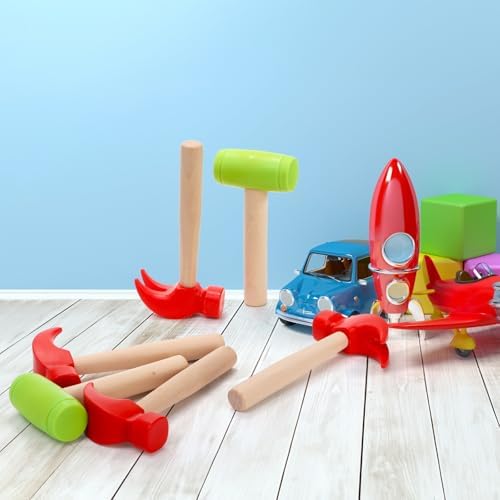 10 Pack Kids Hammer Toy, Wooden Simulation Maintenance Tools - Image 5