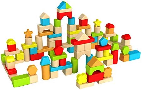 Fat Brain Toys Timber Blocks - 100 Piece Wooden Block Set - Classic Preschool Toy by Unknown