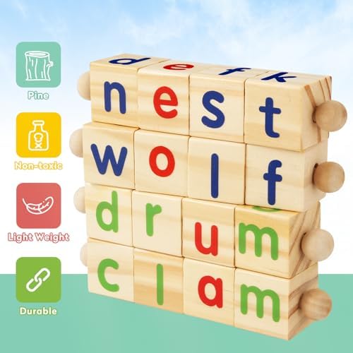 Montessori Educational Toy，Kid Learning Activity Gift for 3-6 Year(4 Block) - Image 5