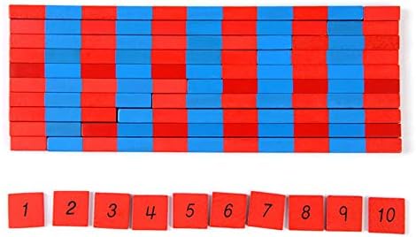 Kghios Montessori Small Numerical Rods with Number Tiles Math Toys for Kids - Image 6