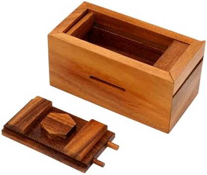 BSIRI Canopic Chest Challenging Brain Teaser Wooden Mind Puzzles and Use as Money Stash Jewelry 3D Puzzle Lock Box Gift Card Money Puzzle for Cash Gift - Image 4