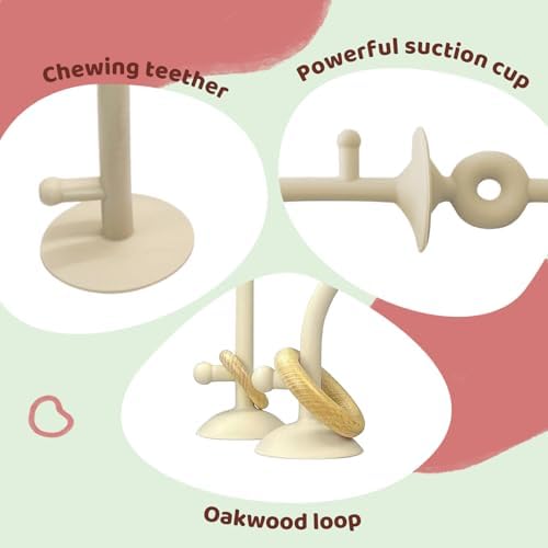 Baby High Chair Toy Teething Chew,Suction Cup Toys,BPA-Free Infant Teether - Image 4