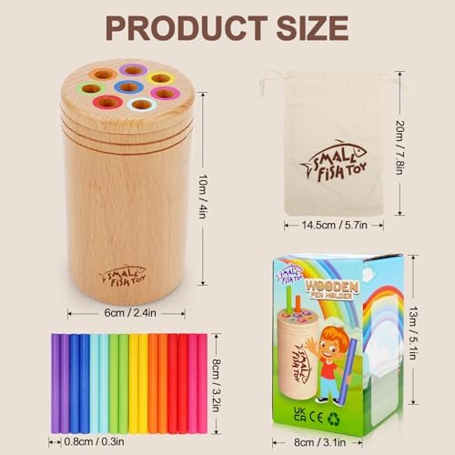 Montessori Toys for Toddlers 1-3 Wooden Fine Motor Learning Preschool Toys - Image 6