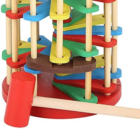 KIMISS Colorful Wooden Knock Ball Ladder Toy for - E Onal Developmental Preschool Toy with & Sliding Balls - Image 6