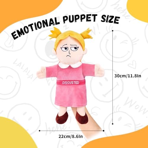 Disgust Emotion Hand Puppet for Kids & Toddlers 12 Inch - Image 2