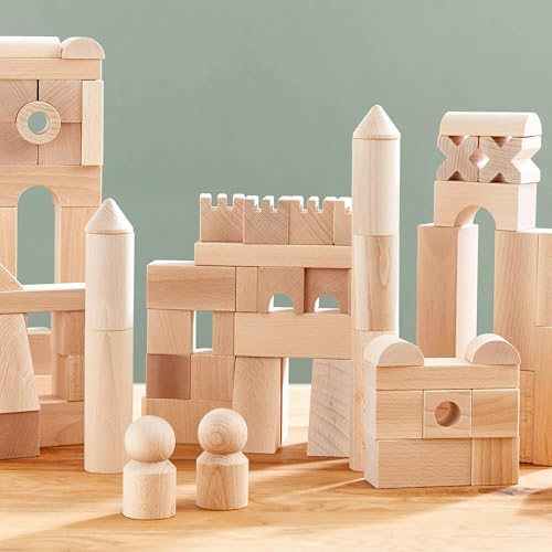 HABA Extra Large Wooden Building Blocks 102 Piece Set: Open-Ended Stacking Toys, Toddler Blocks, and Wooden Toys Made in Germany for 1 Year & Up - Image 3
