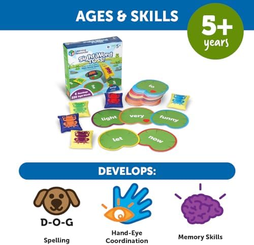 Learning Resources Sight Word Toss, Sight Word Phonics Games, Reading Flash Cards, Ages 5+ - Image 5