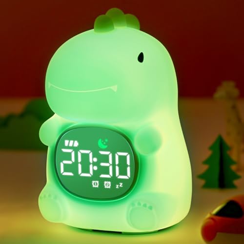 MASHI Dinosaur Kids Alarm Clock with Time to Wake Sleep Trainer White Noise by MASHI