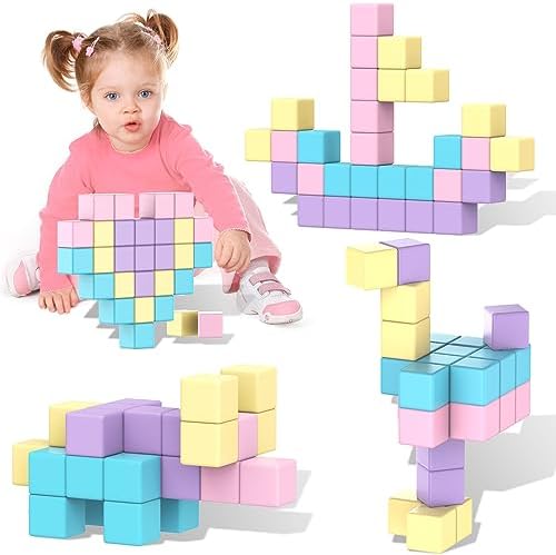 SYSKENI Magnetic Building Blocks Toys fo Girls Boys Age 3-5 5-7 4-8 by SYSKENI