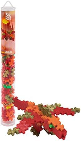 PLUS PLUS Dragon Tube - 3D Animal Figure Building Block Set by Plus-Plus