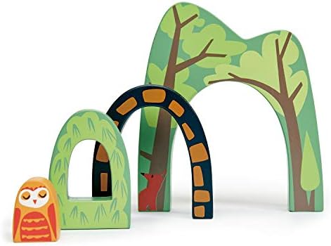 Tender Leaf Toys - Forest Tunnels - Stacking Train Set Accessories - Toy Stacker, Blocks - Open-Ended Toy Set for Inspires Creative and Imaginative Roleplay - Age 3+ - Image 3
