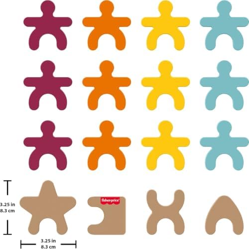 Fisher-Price Wood Montessori Stacking Shapes Learning Activity - Image 5