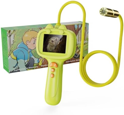 Borescope Camera Toy with Light for Kids, Waterproof STEM Explorer Scope, Fun Science Toy for Outdoor Nature, Perfect Birthday for Boys & Girls 4 5 6 7 8 9 10 Years Old by Unknown