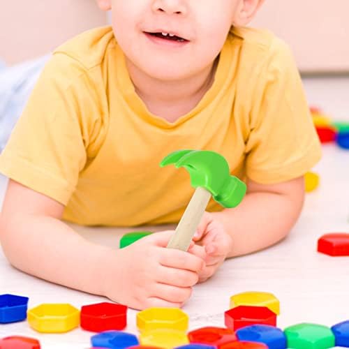 Fowecelt Wooden Hammer Toys Simulation Hammers Maintenance Tools Educational Toys for Kids Birthday Party Games Supplies - Image 6