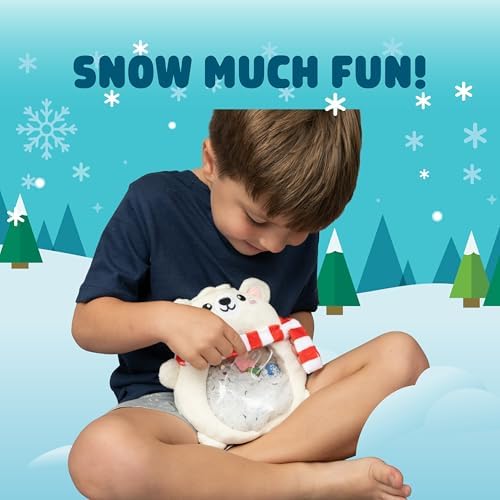 Chuckle & Roar Seek & Find Polar Bear Plush, Toddler Travel Toys, Ages 3+ - Image 2
