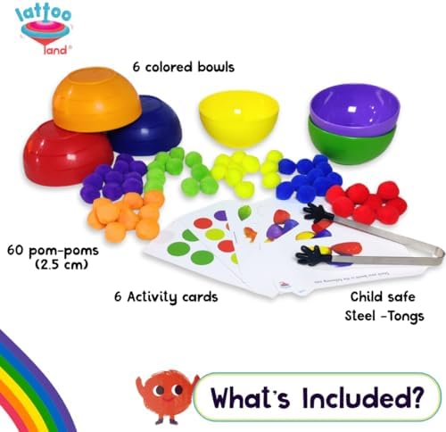 Rainbow Color Sorting Toys for Kids | Educational Sensory Counting, Sequencing & Matching Toy | Preschool Learning Activity | Early Color Recognition Set | Educational Gift for Toddlers Ages 3,4,5,6+ - Image 2