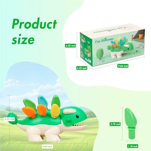 Hirger Fine Motor Dinosaur, Montessori Learning Educational Toy for Toddler - Image 4