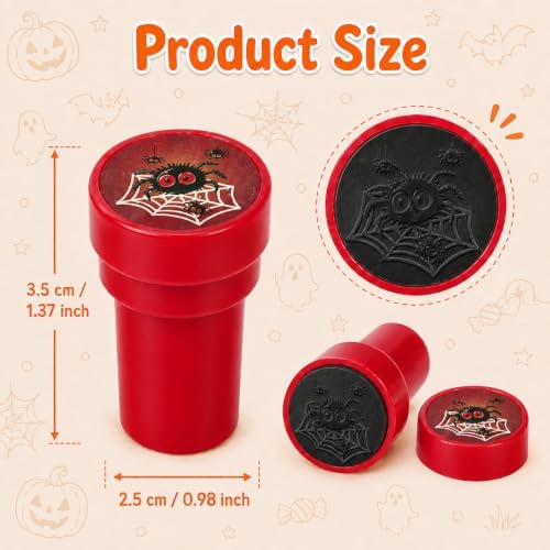 Cinrobiye 24 Pcs Halloween Stampers Party Favor Set, Cute Trick or Treat Stamps for Kids Halloween Party, Classroom Rewards, Goody Bag Fillers, Spooky Party Supplies - Image 2
