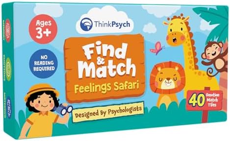 ThinkPsych Find & Match - Feelings Safari Memory Match Game by ThinkPsych