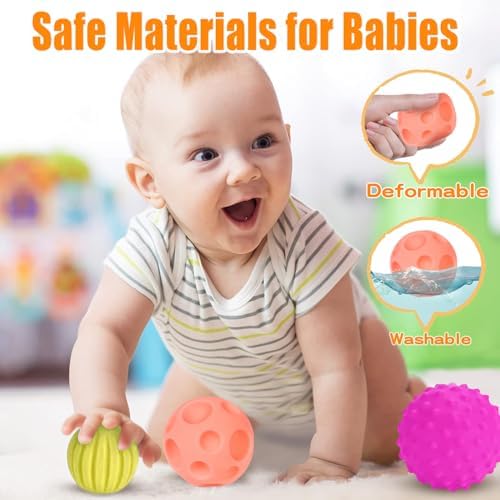 Montessori Educational Toys for Babies 7-12 Months, 7 in 1 Early Learning Educational Kit for Toddlers Gifts, Includes Spinning Drum, Permanent Box, Red Mirror Knob Puzzle, Hedgehog Rattle and More - Image 6