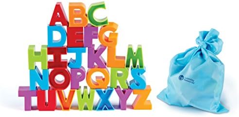 Learning Resources Letter Blocks - ABC Toddler Learning, Alphabet Puzzle, Learn to Read, Fine Motor Toys, Montessori, Preschool Classroom Must Haves Activities, Gifts for Boys and Girls - Image 2