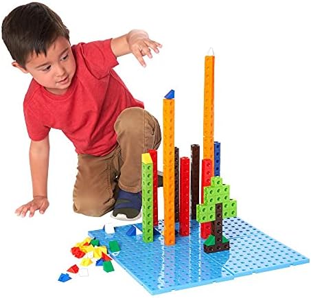 Excellerations Linking Cubes and Triangles - 360 Pieces, Ages 3+, PreK+ - Image 3
