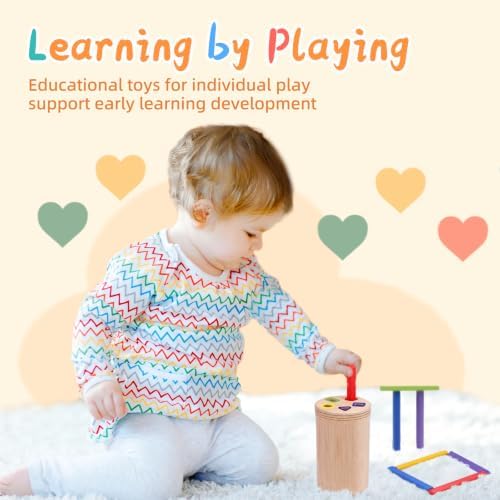 Montessori Wooden Stick Color Sorting Toys for 1+ Year Old - Image 4