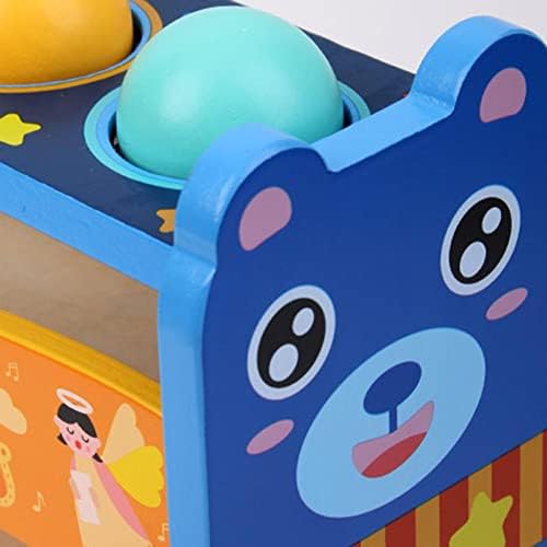 Wooden Rolling Ball Drop Toy Early Developmental Funny Hammering Pounding Toys - Image 4