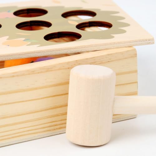 Hedgehog Wooden Tapping Toy, Fine Motor Educational Toy - Image 2