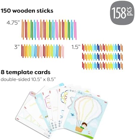 HABA Stabix Wooden Arranging and Matching Game: Montessori Toys for 3+ Year Old, Fine Motor Games Activity & Preschool Learning Toys - Image 2