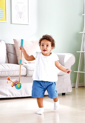 Hape Dancing Butterflies Push and Pull Toy, Assorted Colors, 12+ Months, L: 4, W: 6.9, H: 22.2 inch - Image 6