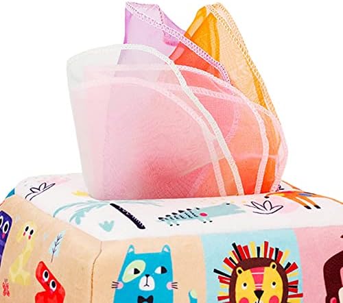 Sensory Toys for 6-12 Months, Tissue Box for, Toys for 6-12 Months, Sensory Scarves, Preschool Learning Toys, Style A - Image 2