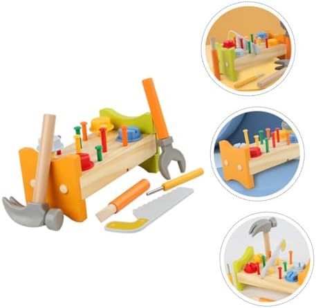 BESPORTBLE Wooden Pounding Peg Workbench Toy for Toddlers - Image 4